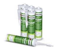 Hausa HK2000 - Colla universale per montaggio in polistirolo, 310 ml, per interni ed esterni, 6 pezzi, per lavori di riparazione
