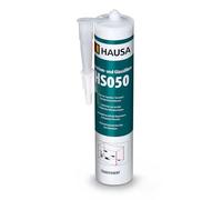 HAUSA Silicone per acquario, silicone e silicone HS050, trasparente, 310 ml, colla in silicone e sigillante per acquari, terrari, costruzioni in vetro, indurimento rapido, resistente all'acqua dolce e