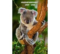 Hausaufgabenheft 2025 2026 Koala: Schülerplaner mit übersichtlicher Wochenansicht auf zwei Seiten, für Schule und Uni