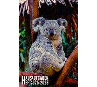 Hausaufgabenheft 2025/2026: Koala - Schulplaner Für Grundschule, Mädchen, Jungen, Teenager Mit Wochenplaner Und Mehr| Viel Platz Für Fach, Aufgaben, Notizen