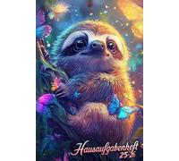 Hausaufgabenheft 25/26 | für Faule: Schülerkalender Schulplaner, Hausaufgabenplaner, Terminplaner, für Jungen und Mädchen, Größe DIN A5.