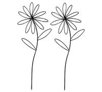 Hauseplant Support Trellis - Metal Flower-Shaped Vine Climber, 2-Piece Set for Potted Plants | Garden, Indoor, Balcony, Patio Plant Accessory, Flower Pot Climbing Aid, Home Decor, Greenhouse Plant