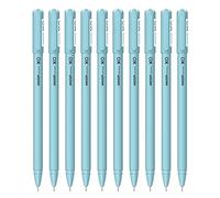 Hauser Germany XO - Confezione da 10 penne a sfera da 0,7 mm, corpo elegante e design minimalista, finitura opaca e corpo solido, inchiostro a bassa viscosità con punta ultra resistente, inchiostro