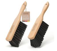 Hausfelder Set di 2 scopini a mano, scopini a mano con setole morbide e | Scopini a mano, set da 2, setole morbide, per spolverare mobili, auto e superfici delicate