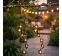 Solarlampe Windspiel Hängeleuchte, Klangstäbe, Deko Giardino LED 75 cm 2er Set [EEK: Non valutato]