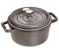Haushaltskleinger?¤te Staub La Cocotte 20cm rund. Graphit-grau NUOVO