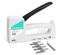HAUSHOF Graffatrice Manuale con Levapunti, Graffe Tipo 53, 6-10 mm, Set Sparapunti con 800 Graffette (8 mm)