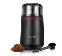 HAUSHOF Macina Caffè Elettrica da 75 g, Macinacaffè da 150W per Chicchi di Caffè e Spezie, Macina Spezie Multifunzionale per Chicchi di Caffè, Noci, Erbe