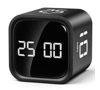 HAUSPROFI Pomodoro Timer, Countdown 5|25|10|50 Minuti, Timer a Gravità, Timer da Cucina, Sveglia da Cucina, Strumento di Gestione del Tempo, Aiuto per Bambini con ADHD per Studio, Lavoro, Sport