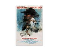 HAUSRENWRHHT Django Unchained Poster artistico da parete su tela con copertura estetica vintage, poster decorativo per soggiorno, camera da letto, 40 x 60 cm, senza cornice