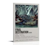 HAUSRENWRHHT Final Destination - Poster decorativo da parete su tela, estetico, vintage, per soggiorno, camera da letto, 30 x 45 cm, con cornice