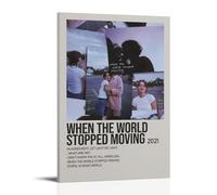 HAUSRENWRHHT Lizzy McAlpine, stampa artistica da parete su tela con album When The World Stopped Moving, decorazione artistica da parete per soggiorno, camera da letto, 30 x 45 cm, con cornice