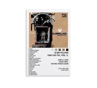 HAUSRENWRHHT Poster artistico da parete con album "Fantastic, Vol. 2", stampa artistica da parete con immagine di Slum Village su tela, per soggiorno, camera da letto, 30 x 45 cm, senza cornice