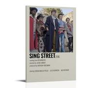 HAUSRENWRHHT Poster artistico da parete su tela con immagine di Sing Street, poster decorativo per soggiorno, camera da letto, 40 x 60 cm, con cornice
