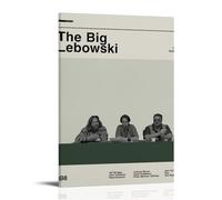 HAUSRENWRHHT Poster decorativo da parete con immagine di The Big Lebowski, stampa artistica da parete estetica vintage, per soggiorno, camera da letto, 50 x 75 cm, con cornice