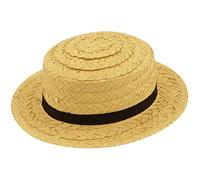 HAUT DU CHAPEAU CANOTIER EN PaILLE DE GRANDE QUALITÉ