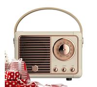 Haut-Parlur Rétro Sans Fil 7x11x5 cm - Enceinte Stile Portable Vintage & ABS - Mini parlore Décoratif Pour Bureau Cuisine Dortoir Extérieur Fête Camping Randonnée Adolescents