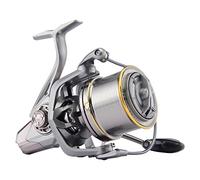 HAUT TON Mulinello da spinning 8000/9000/10000/12000/14000, 6+1BB in metallo, 4,8:1, rapporto di trasmissione 25 kg, resistenza pesante e lunga, pesci enormi in acqua salata (HT-NGK-8000, 8000)