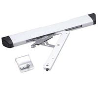 HAUTAU Forbici Apri FL 190 con cavalletto ad aletta, rettangolare, in alluminio anodizzato argento, 1 pezzo | Accessori per accessori per finestre scorrevoli