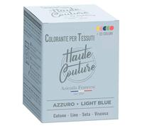 HAUTE COUTURE - Colorante Per Tessuti Blu - 350g - Azzuro - Tintura per Tessuti Tutto in uno - Pronta all'uso per Vestiti e Tessuti