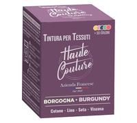 HAUTE COUTURE - Colorante Per Tessuti Borgogna - 350g - Tintura per Tessuti Tutto in uno - Pronta all'uso per Vestiti e Tessuti
