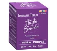 HAUTE COUTURE - Colorante Per Tessuti Viola - 350g - Tutto in uno - Pronta all'uso per Abbigliamento e Tessuti