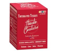 HAUTE COUTURE - Tintura Per Tissuti Rosso Brillante - 350g - Tutto in uno - Pronta all'uso per Abbigliamento e Tessuti