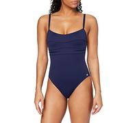 Haute pression A1001 - Maillot de bain une pièce - Uni - Femme - Bleu,FR: 38 (Taille faricant: 38)