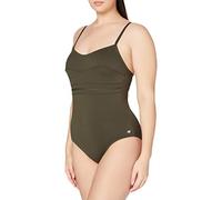 Haute pression A1001 - Maillot de bain une pièce - Uni - Femme - Vert,FR: 44 (Taille faricant: 44)
