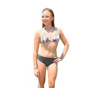 Haute pression Cygne Maillot de Bain 2 pièces Menstruel ADO Costume a Due Pezzi, Verde, 14-16 Anni Bambine e Ragazze