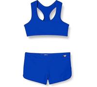 Haute pression Set Due Pezzi Ragazza Tinta Unita Bikini, Blu Elettrico, 14 Anni