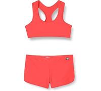 Haute pression Set Due Pezzi Ragazza Tinta Unita Bikini, Corallo Fluo, 16 Anni