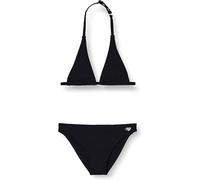 Haute pression Set Due Pezzi Ragazza Tinta Unita Bikini, Nero, 8 Anni