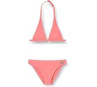 Haute pression Set Due Pezzi Ragazza Tinta Unita Bikini, Rosa Fluo, 14 Anni