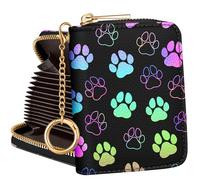 Hautebella Portafoglio Donna 24 Bee 14 Porta Carte, Impronte, 14 Card Slots, Moderno