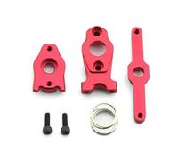 HAUTFENM 1/16 in Metal ASSE portante Sospensione Braccio Sospensione Skidplate Aggiorna Parti di aggiornamento compatibili con Accessori per Auto RC(Steering Assembly)