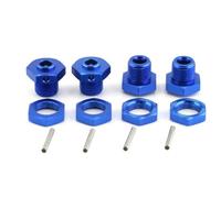 HAUTFENM Adattatore del Esagonale a Ruota da 17 mm con Dado Compatibile con 1/8 3s 4x4 Auto RC Adatta a 550 Mega Parti di aggiornamento per Modelli 4x4 3s(Blue)