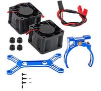 HAUTFENM Ventola di Raffreddamento a Doppio Raffreddamento 4985 1717 Motore di dissipatore di Calore in Metallo per 1 di Upgrade Auto RC a 5 Compatibile con Modelli 6s 8s(Blue)
