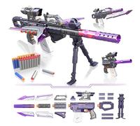 HAUTIK Pistola Giocattolo per Nerf Cecchino, 100+ Stili Pistole Elettrica Giocattolo da Cecchino con 100 freccette, Fucile Giocattolo Regalo per Bambini 6-12 anni Maschio