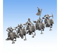 Hauts Elfi Cavalieria Leggera con Pelliccia White Angel Miniatures 8 Figurine
