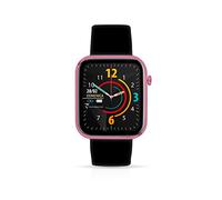 HAVA Smartwatch Techmade Nero/Rosa Orologio Fitness Uomo/Donna Full Touch Pedometro, Calorie, Distanza, Cronometro, Sleep Monitor, Sfondo personalizzabile, Music Control