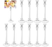 Havacue 10 Pezzi Clip a Ventosa, Gancio a Ventosa Porta Clip, Clip in Plastica Trasparente con Ventosa, Clip con Supporto a Ventosa per Supermercato, Negozio, Acquario, Casa, Finestra