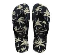 Havaianas Aloha, Infradito Uomo, Black Black White, 37/38 EU