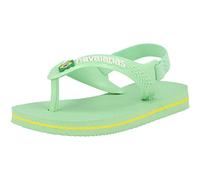 Havaianas Baby Brasil Logo Ii, Infradito Unisex - Bimbi 0-24, Hydro Green, 25/26 EU