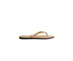 HAVAIANAS Badeschuhe SLIM POINT GLITTER marrone chiaro | 41/42