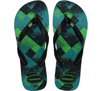 Havaianas Brasil Fresh, Infradito Unisex - Adulto, Multicolore (Black/Black/Leaf Green), 37/38 EU