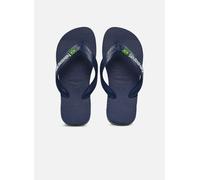 Havaianas Brasil Logo (Mini Me), Infradito Unisex - Bambini e ragazzi, Navy Blue, 23/24 EU