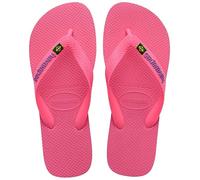 Havaianas Brasil Logo, Infradito Unisex - Bambini e ragazzi, Crystal Rose, 23/24 EU