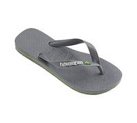 Havaianas - Kids Brasil Logo Grigio - Infradito - Taglia 27 - 28 27 - 28 Grigio