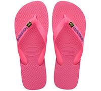 Havaianas - Brasil Logo, Infradito Iconiche, Comode E Resistenti, Strisce con la Bandiera Del Brasile E Suola Antiscivolo Con Strisce Colorate, Unisex Adulti